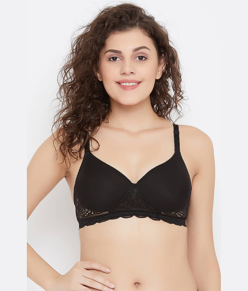 Clovia Lace Women's T-Shirt Bra ( Black ) view 2