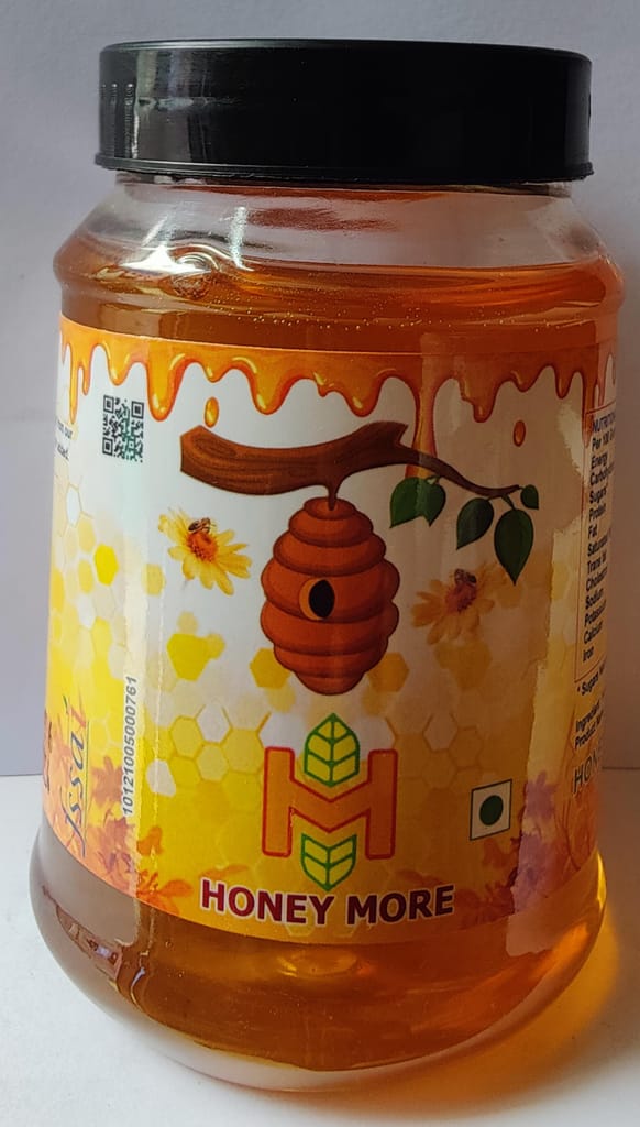HONEYMORE - 500g Bottle of Natural Raw Honey view 2