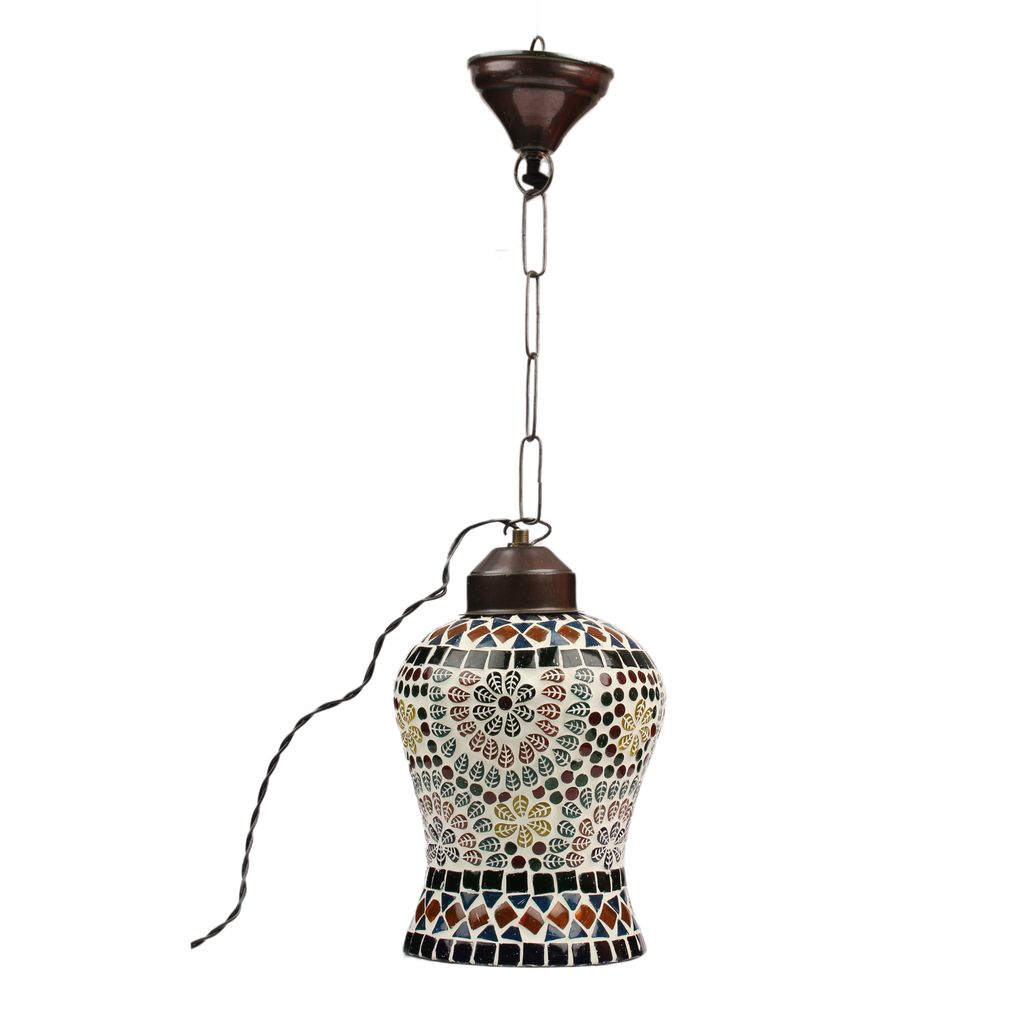 Tribes India Mosaic Gorkha Ceiling Lamp view 2