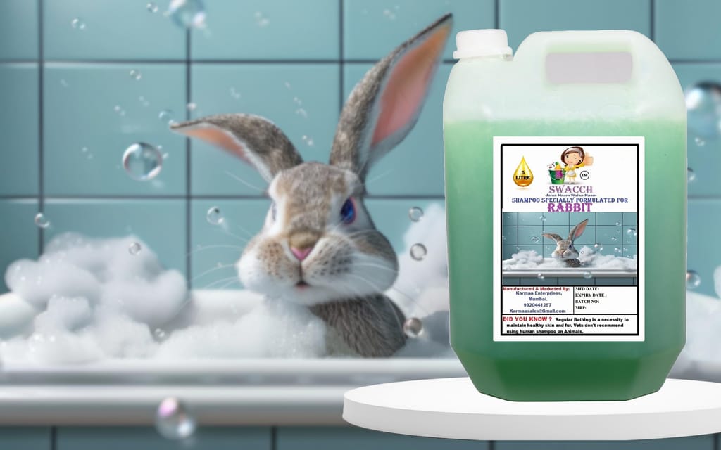Swacch Shampoo Specially Formulated for Rabbit (5 Litre) Neem Alovera view 2