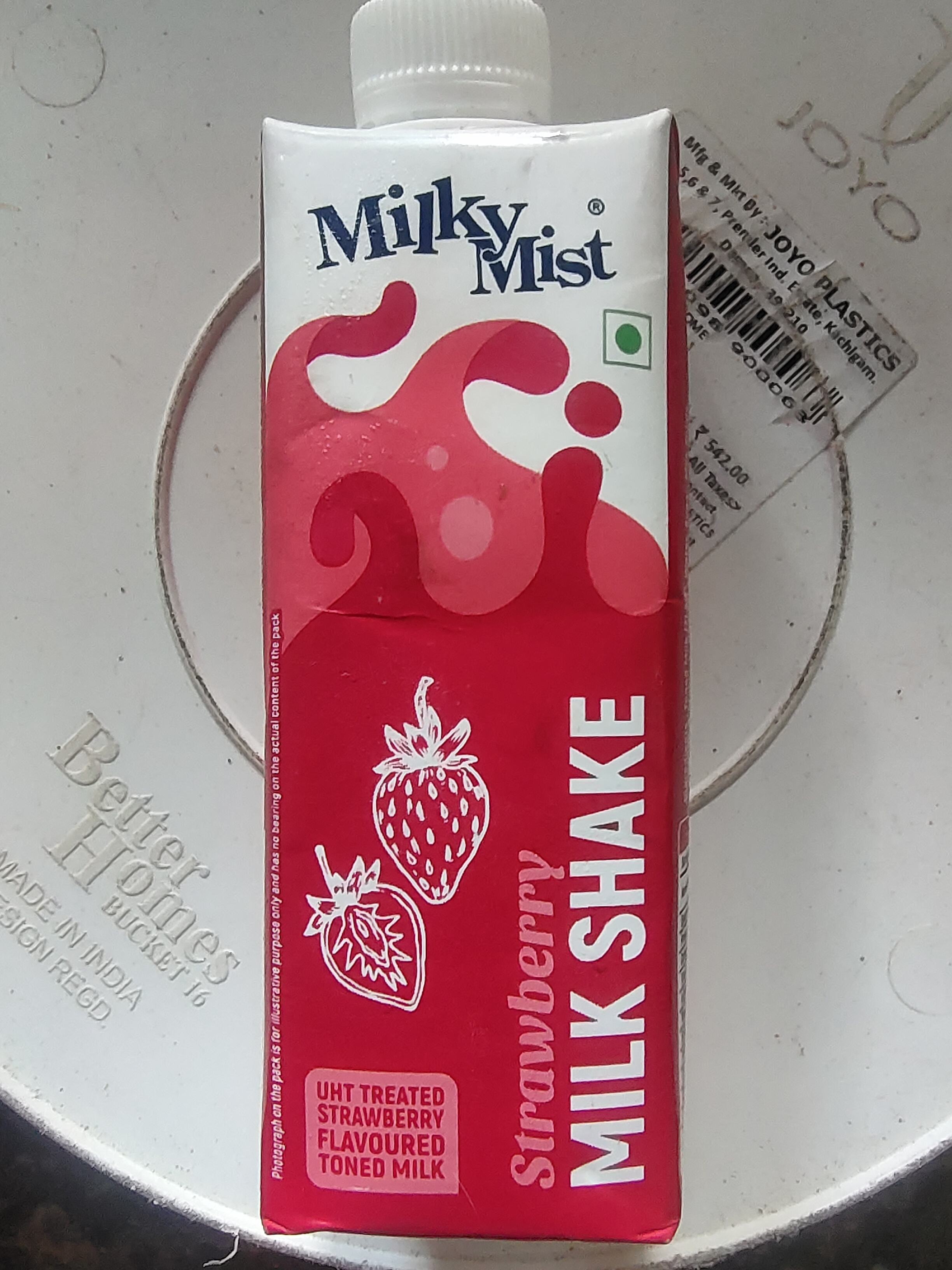 Milky mist strawberry milkshake