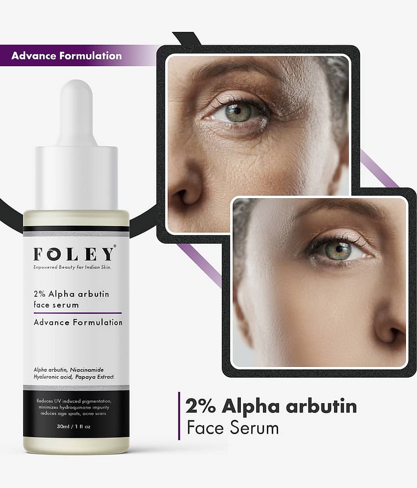 FOLEY 2% Alpha Arbutin Face Serum for UV induced pigmentation , Reduce age spots and acne scars view 2