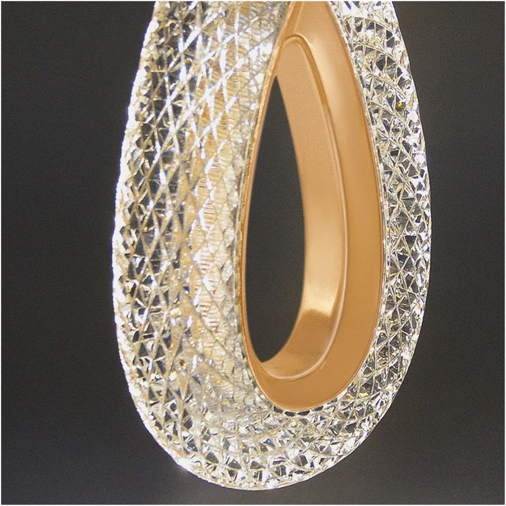SPARKWORLD Crystal Aura Teardrop Pendant Light view 2