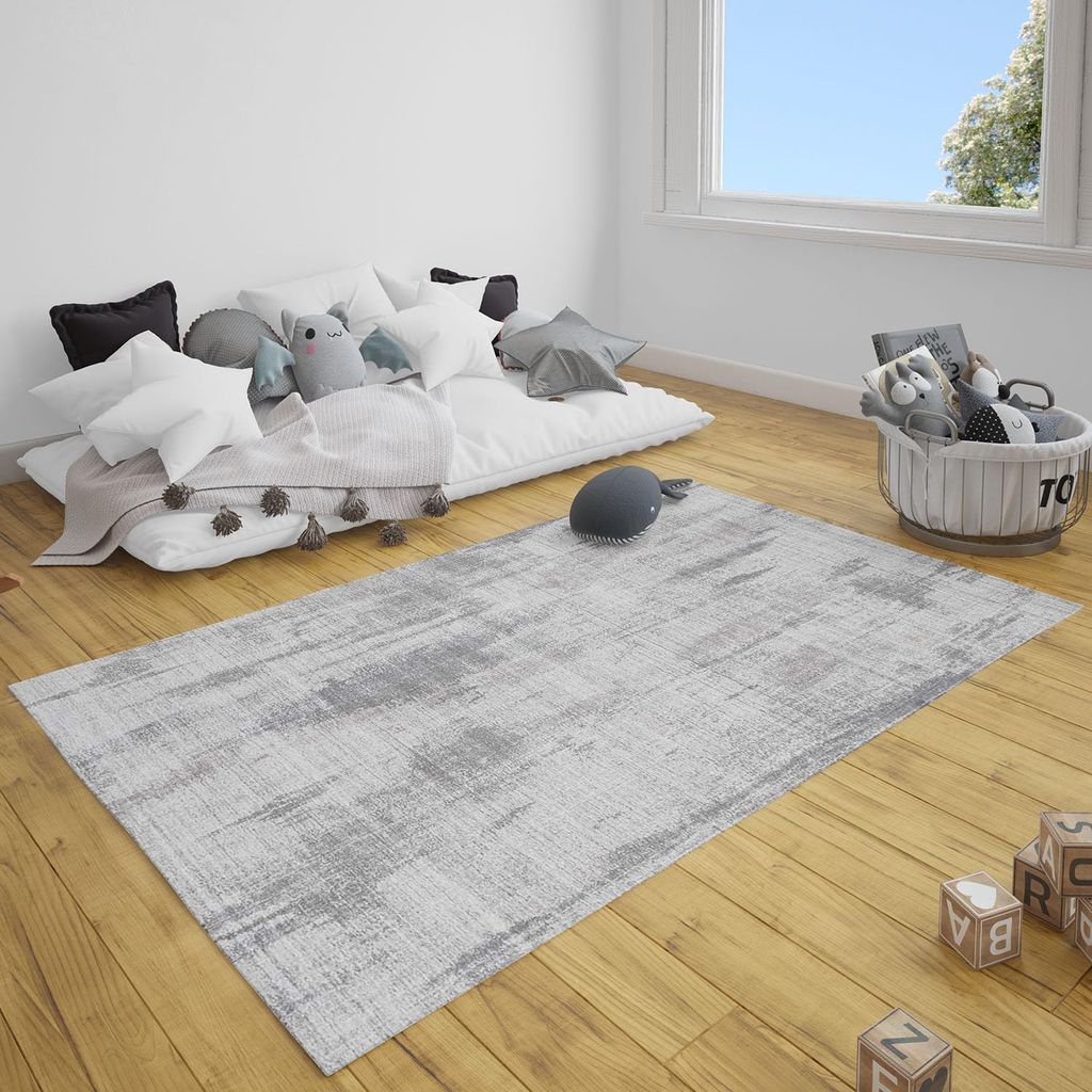 Neu Looms Handmade Viscose Wool Anti-Skid Rug for Bedroom, Living Room, Nursery, Dorm, Playroom & Reading Area