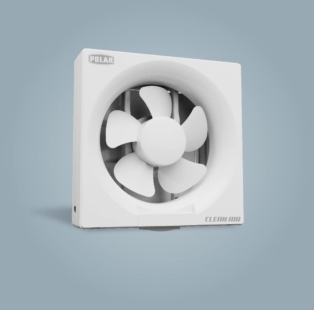 POLAR Clean Air Passion 200mm Plastic Ventilating Fan | RPM : 1300 | Watt : 36 | Air Delivery : 500 view 2
