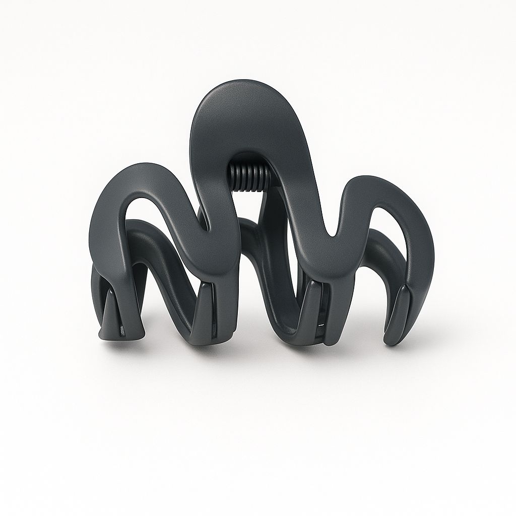 Metallic Mini Wave Hair Claw Clip