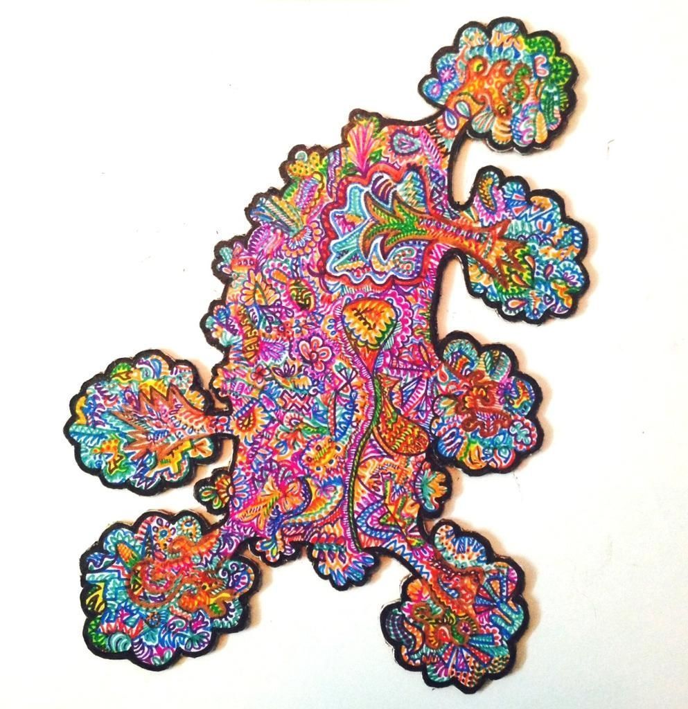 Shrubby - Handpainted Bookmark view 2