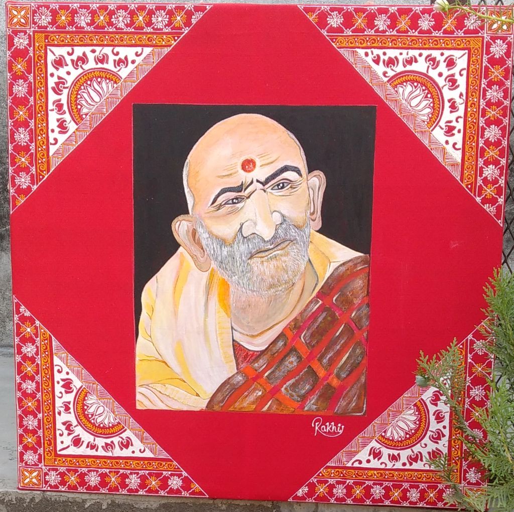 Aipanart decorations Baba Neem Karoli Maharaj view 2