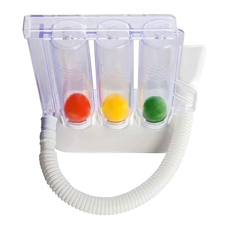 Respirometer 3 Ball Lung Exerciser Respiratory Exerciser Spirometer view 2