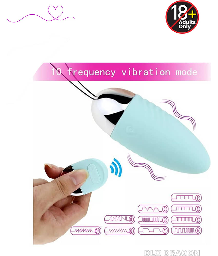 Egg Vibrator 10 Vibrations Modes Portable Massager with Remote Control For Women- DLX DRAGON view 2