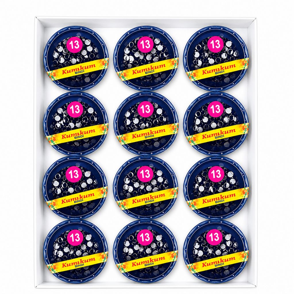 Premium Black Round Bindi for Women & Kids view 2