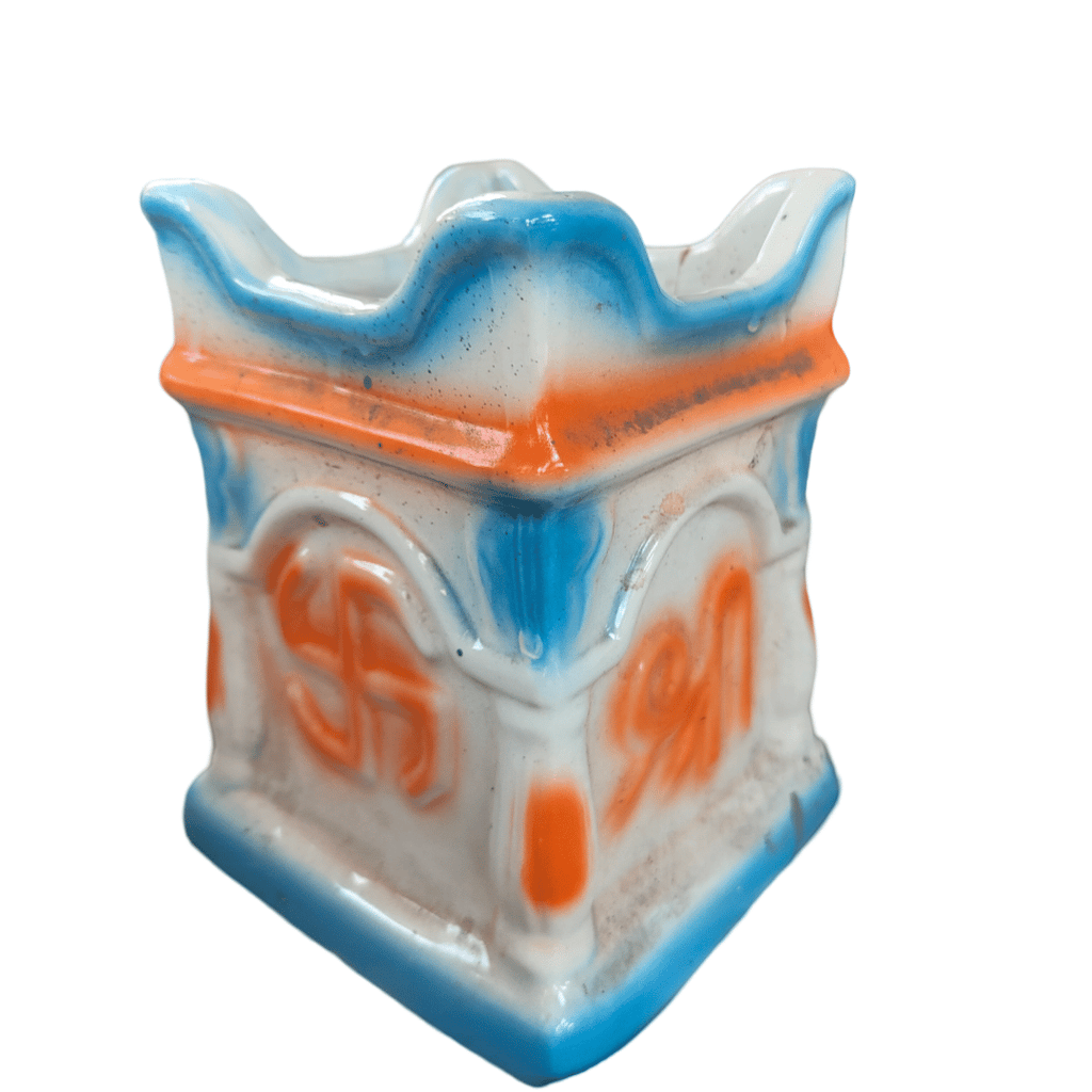 Ceramic Swastika Symbol Potpourri Holder view 2
