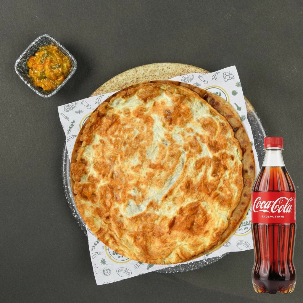 Double egg paratha + sabzi