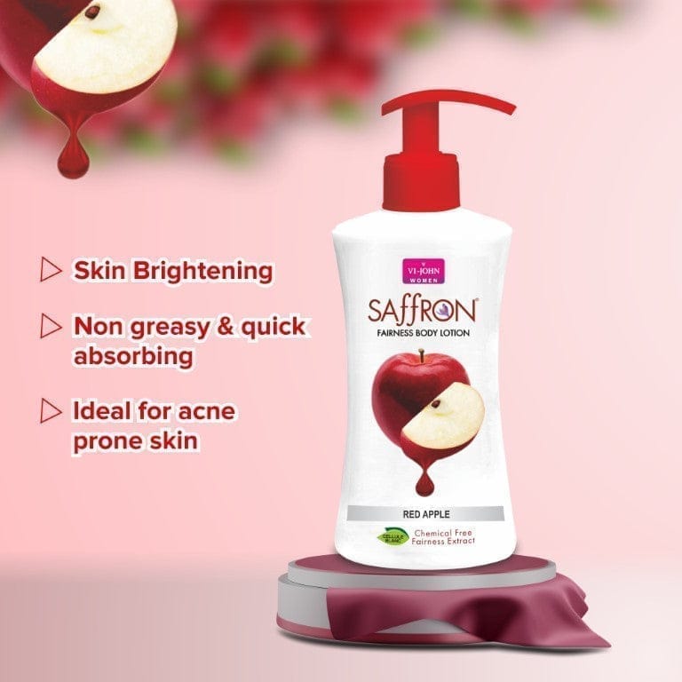 VI-JOHN Body Lotion Combo Of 2 | 250 ML Each | For Men And Women | All Skin Types | Red Apple | Aloe Vera 500 ML view 2
