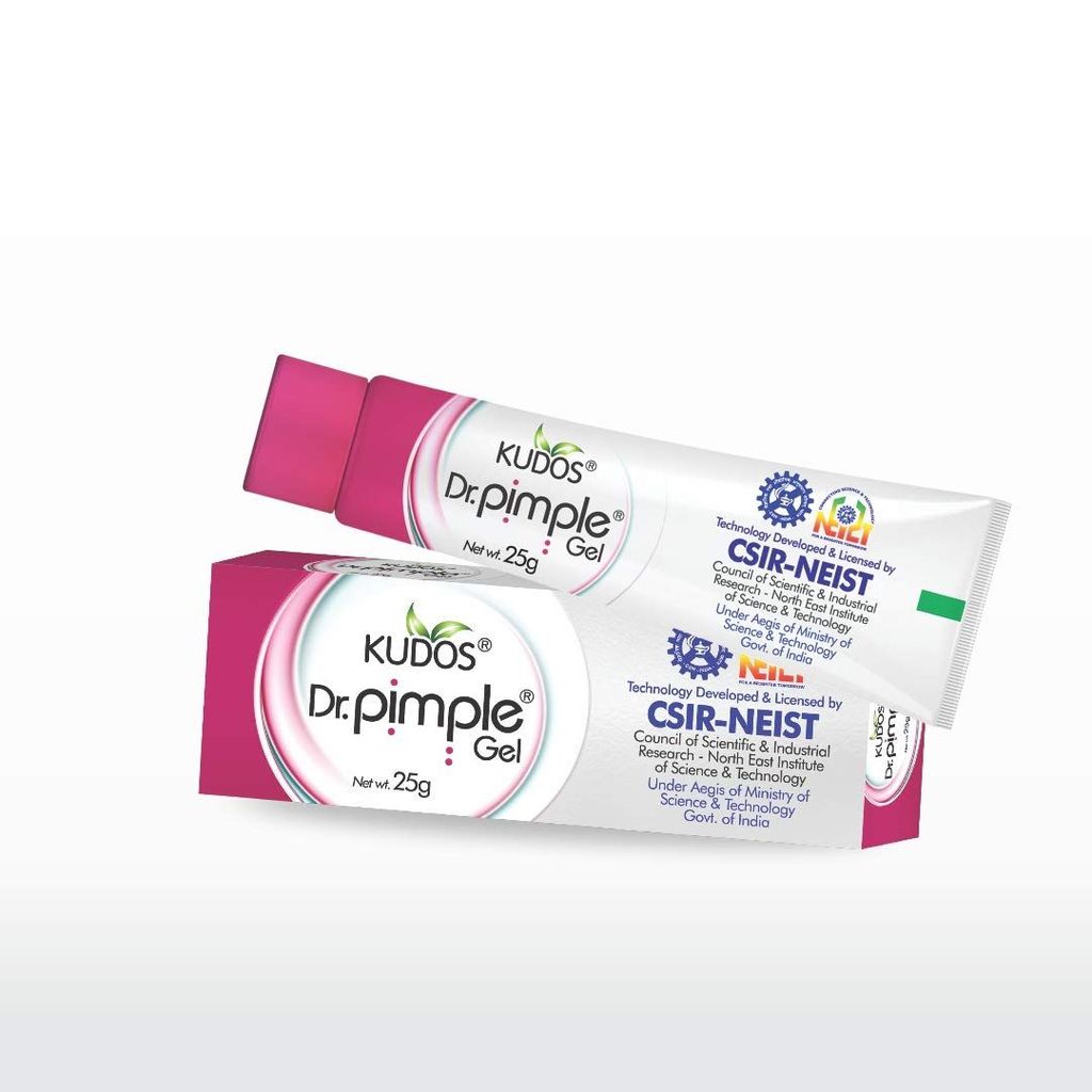 Kudos Ayurveda Dr. Pimple Gel | Best Ayurvedic Product for Pimple/Acne Removal - (25g X 4) view 2