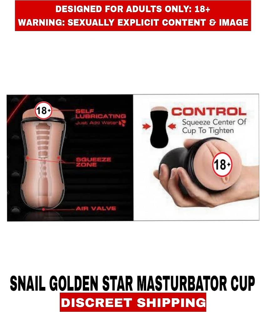 New Snail Golden Star Real Vagina Masturbator Silicon Male Sexy Masturbator Fleshtight Cup For Men view 2