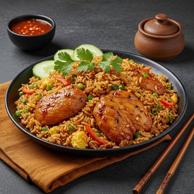 Double Chicken Fried Rice