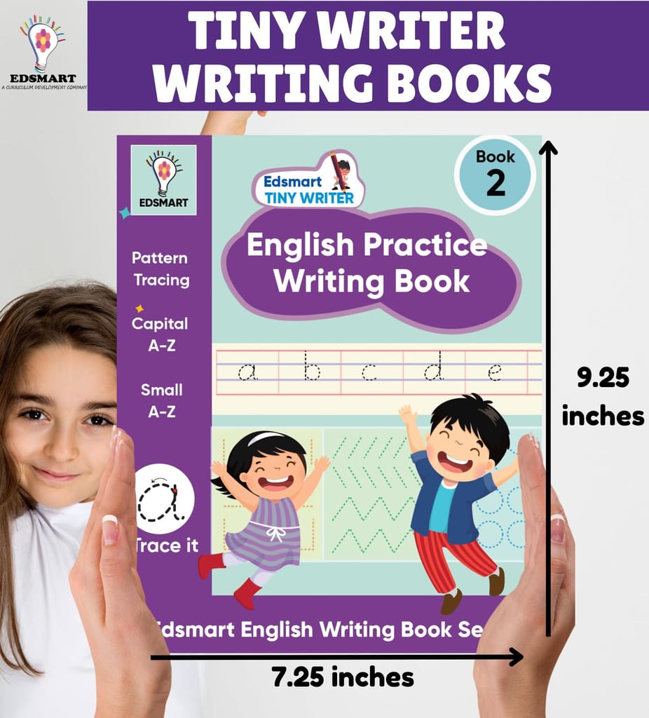 English Writing practice books for beginners level 2 - Small letters a-z | copy writing book for kids | handwriting improvement book Worksheets for CBSE -Edsmart Tiny Writer [Perfect Paperback] [Jan 01, 2024] Edsmart Edu Services Pvt Ltd view 2