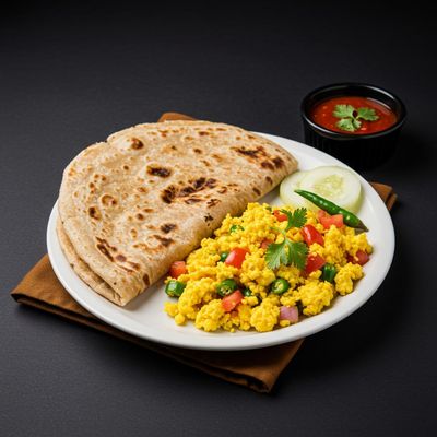 Chapathi With Egg Bhurji