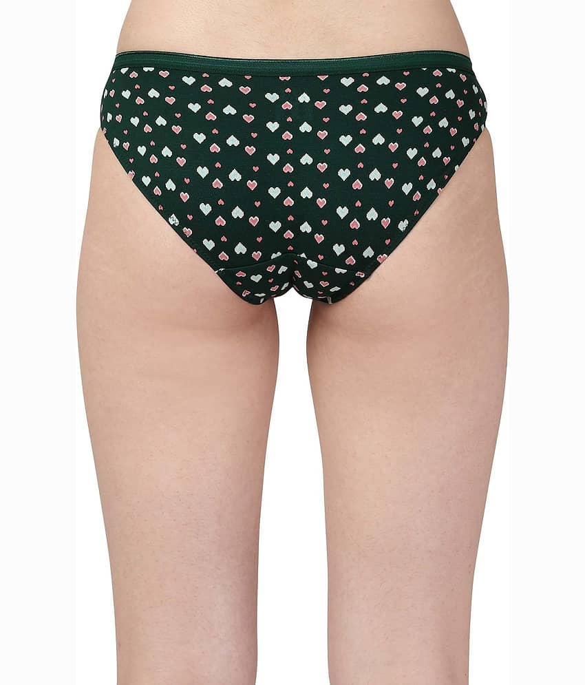 Soie Pack of 3 Cotton Blend Bikini For Women ( Multicolor ) view 2