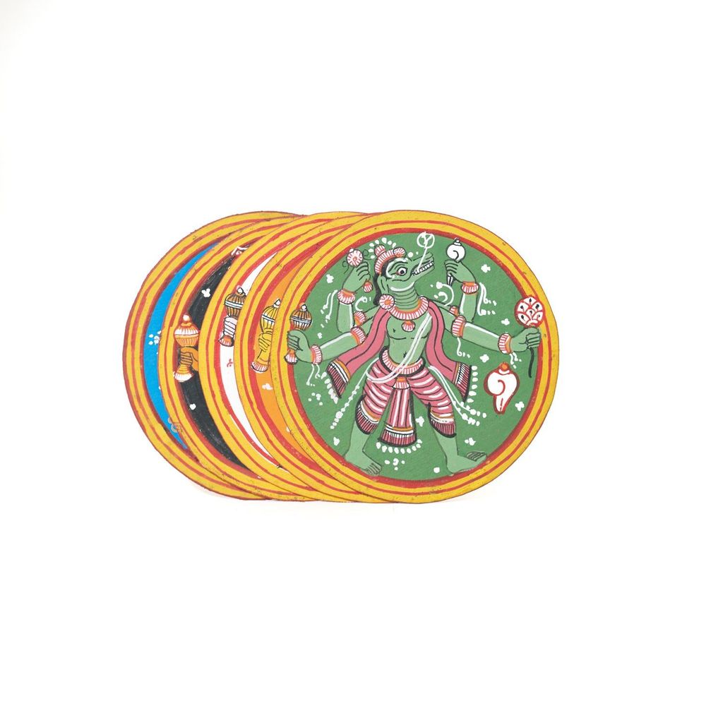 GANJIFA Hand painted Dashavtar Cards Abridged Set/5 W view 2