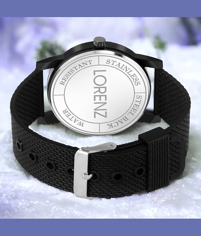 Lorenz Black Silicon Analog Men's Watch view 2