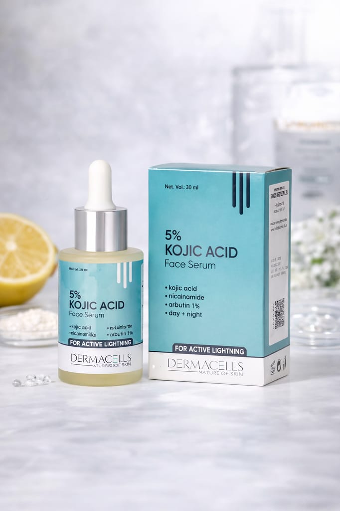 Dermacells 5% Kojic Acid Face Serum with Niacinamide & Arbutin – Skin Brightening, Dark Spot & Pigmentation Corrector (30 ml) view 2