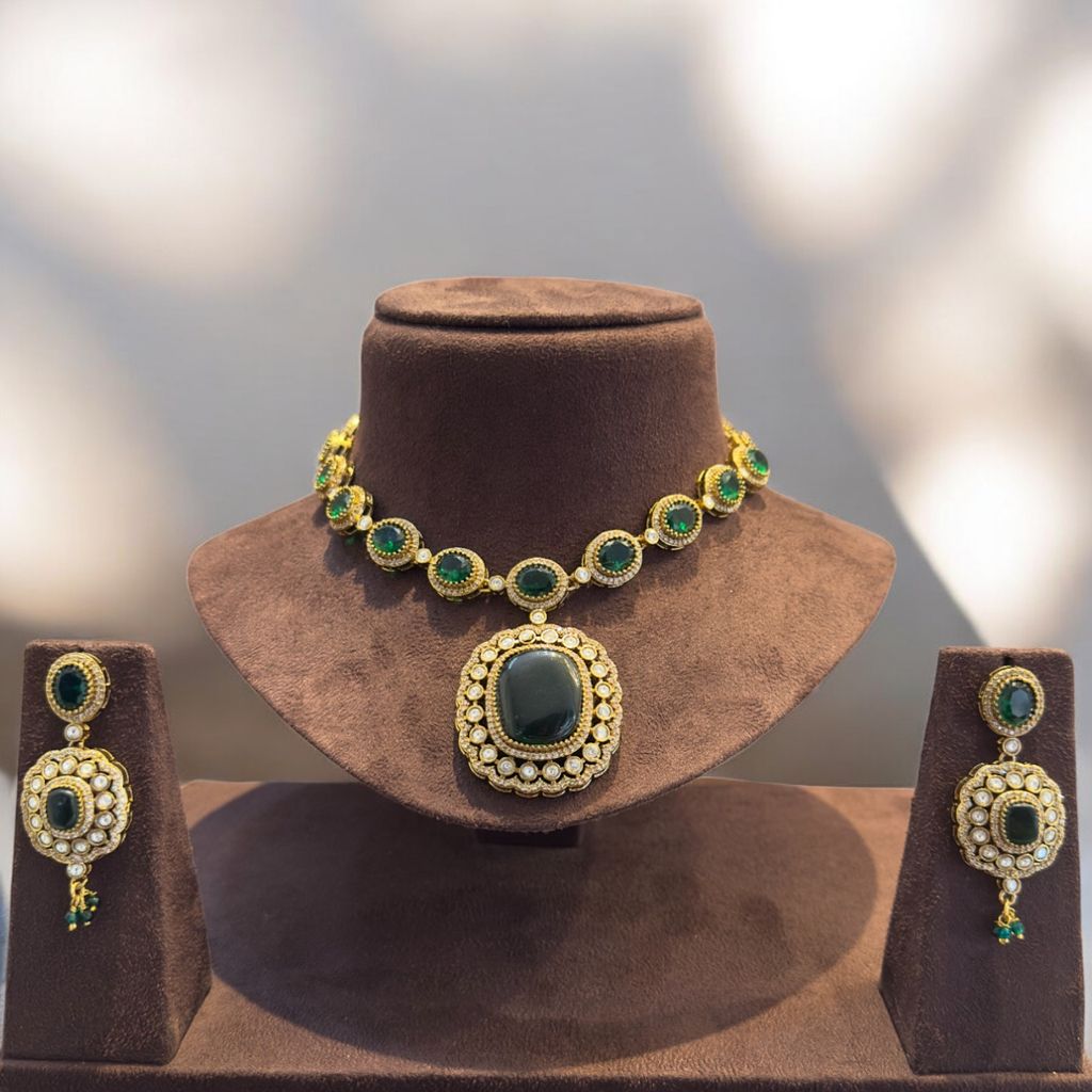 Regal Goddess Necklace Set By Dia Art Jewels view 2