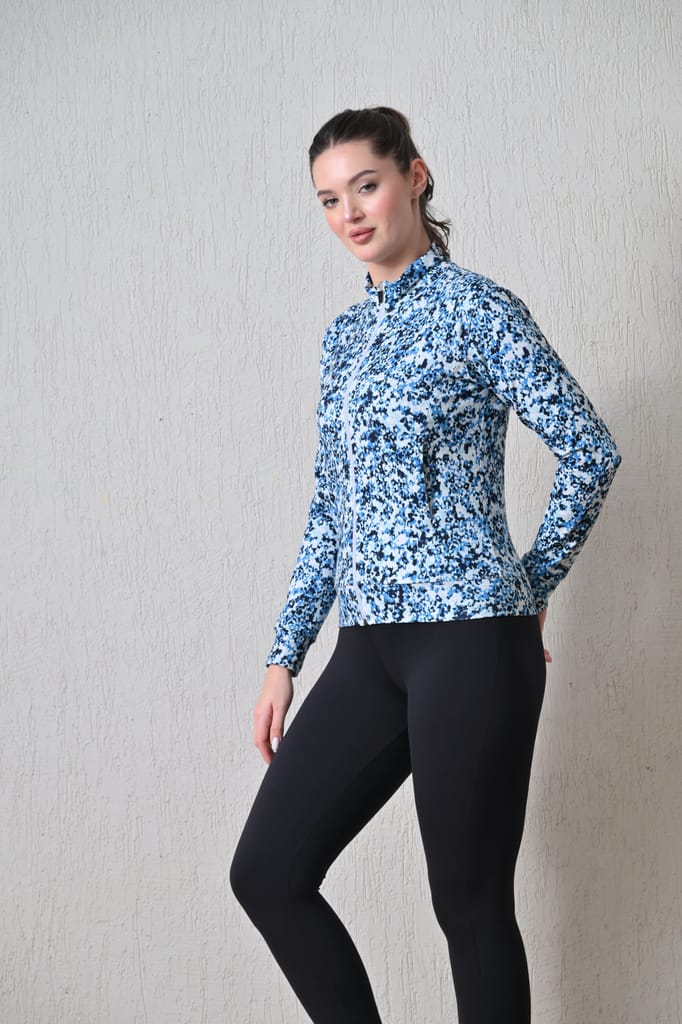 Body Smith Women Solid Full Sleeves Mesh Zipper view 2