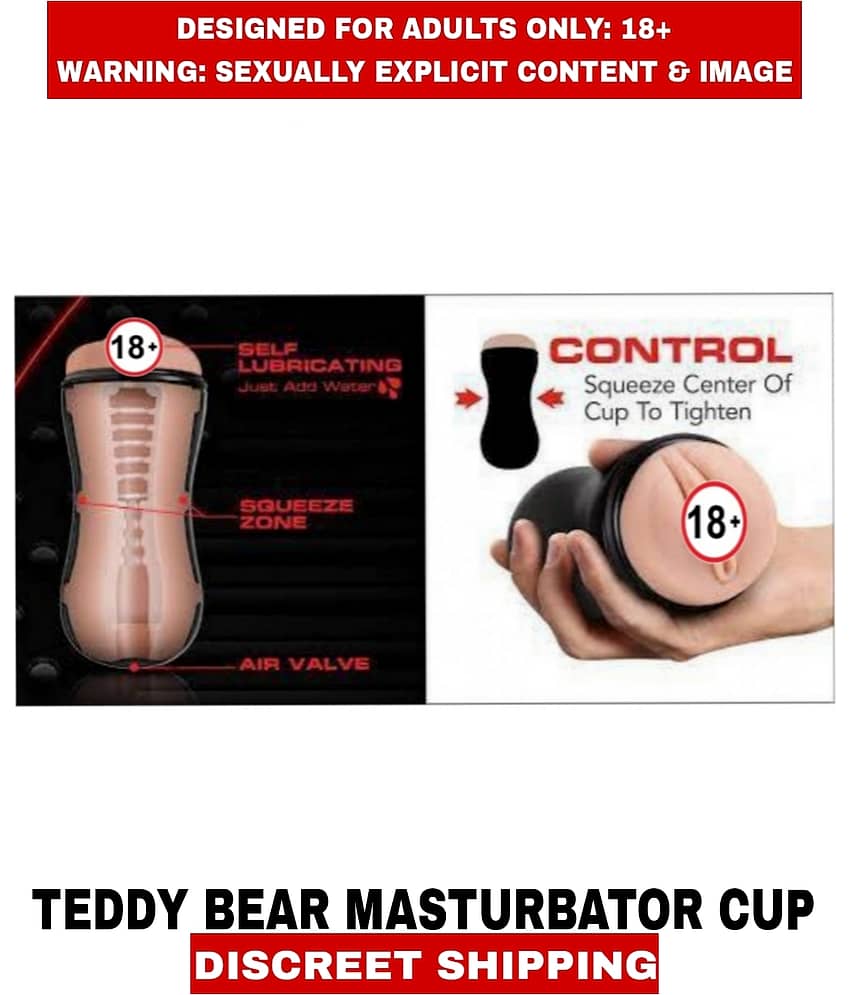 Sexual Wellness Men's Sex Toys Teddy Bear Pussy Masturbator Cup Fleshlight For Men view 2