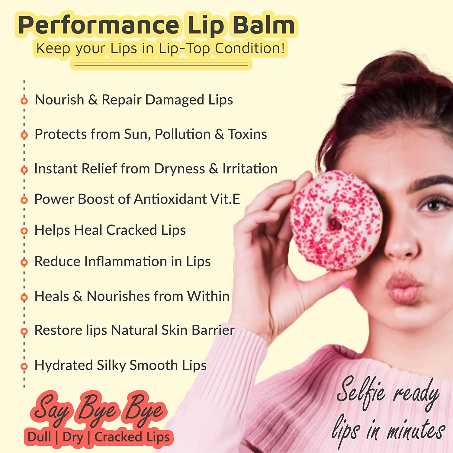 SolaceDeArtisan Yum Yum Bubblegum Skin Repair & Nourishing Lip Balm, 15 gm view 2