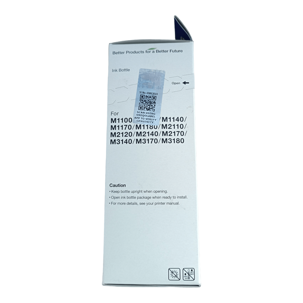 Boost Your EcoTank Printing: Genuine Epson 005 Black Ink Bottle (120ml) - Compatible with M1100, M1120, M1140, M1170, M1180, M2110, M2120, M2140, M2170, M3140, M3170, M3180 view 2