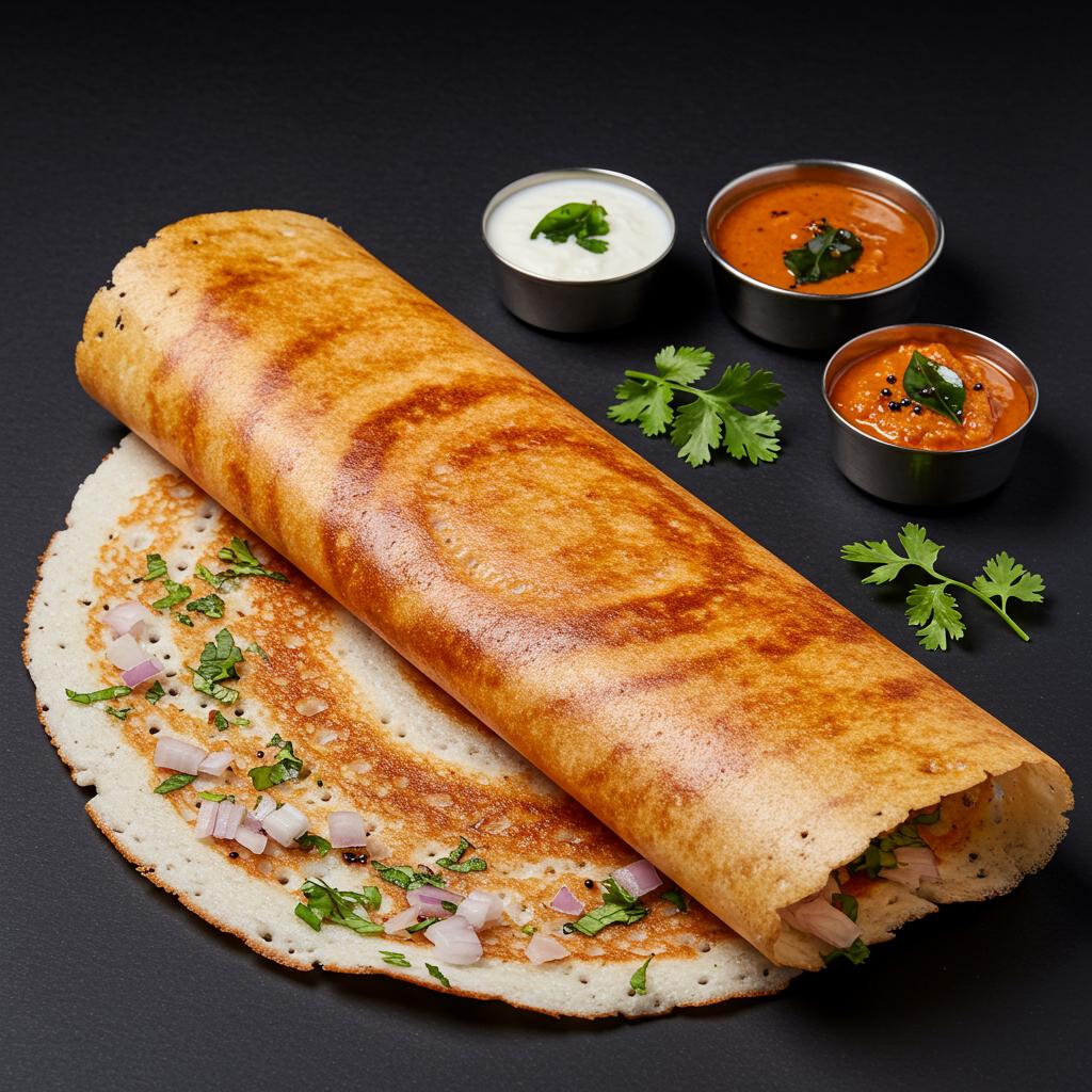 Paneer Onion Dosa