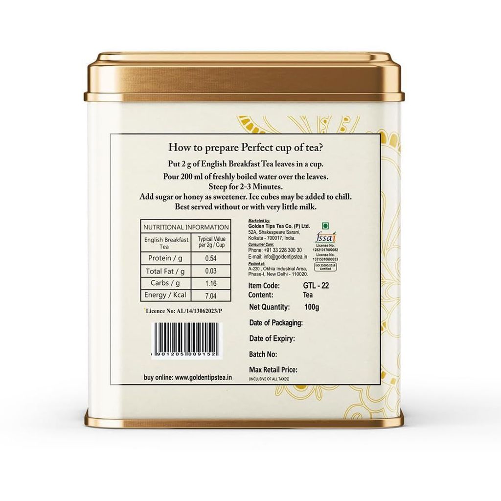 Golden Tips English Breakfast Assam Black Tea (100 Gram, 50 cups) view 2