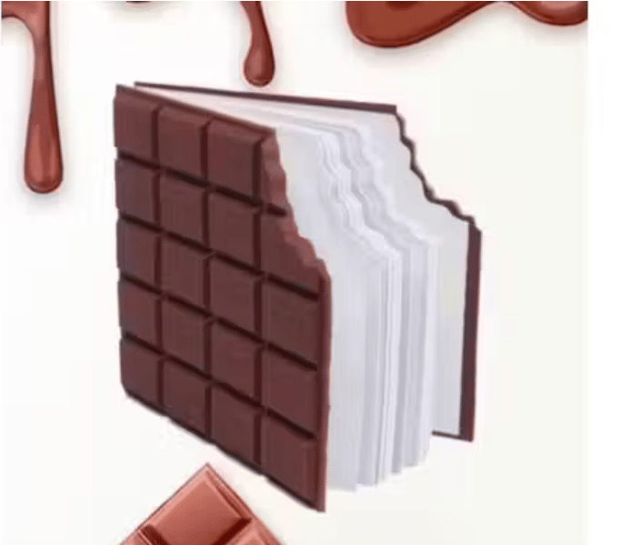 Chocolate Design Notebook for Kids – Cute Chocolate Bar Style Writing Notebook view 2