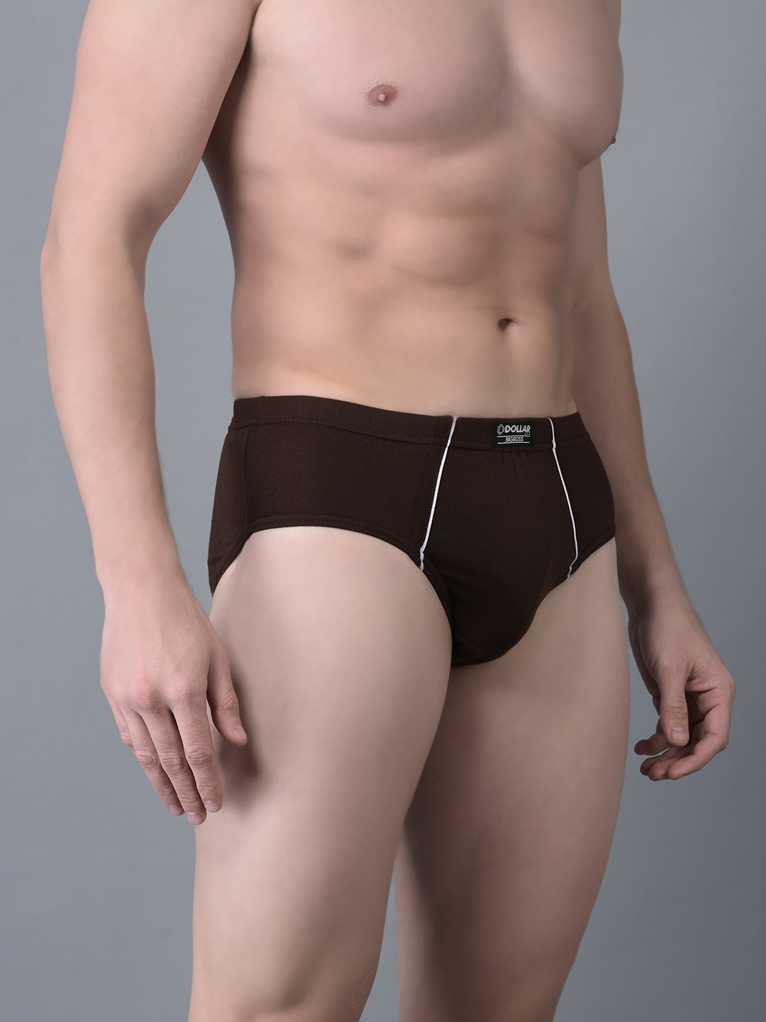 Men's Assorted Pack of 3 Combed Cotton Solid Brief With Anti-Microbial Odour Control view 2