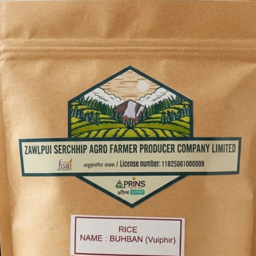 Buhban Vuiphir Rice - 500 gm - One packet of rice view 2