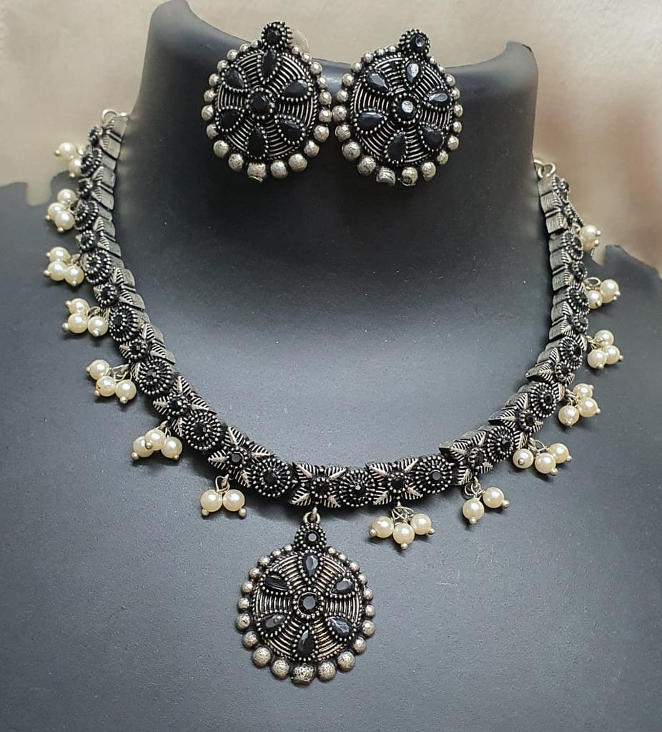 Glamvila German Silver Jewellery Combo-01 view 2