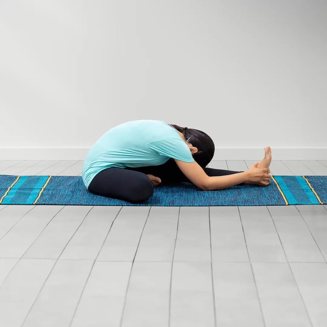 Yoga Mat - Cotton - Firozi Royal view 2