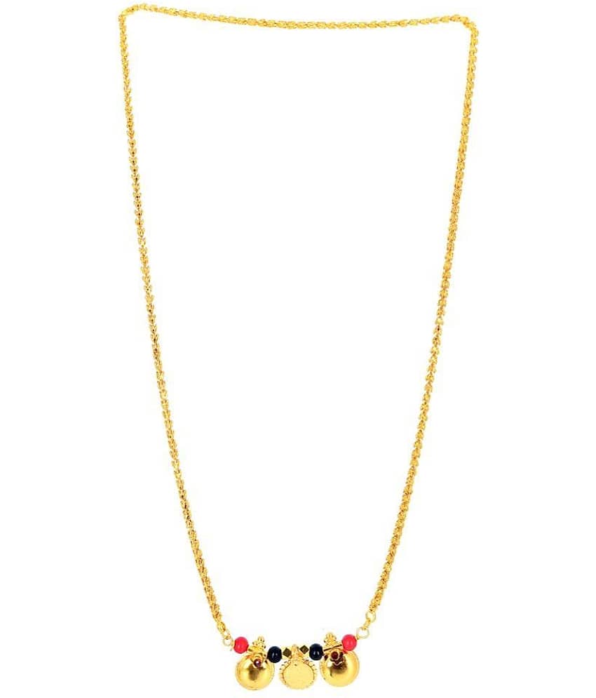 shankhraj mall - Yellow Mangalsutra ( Pack of 1 ) view 2