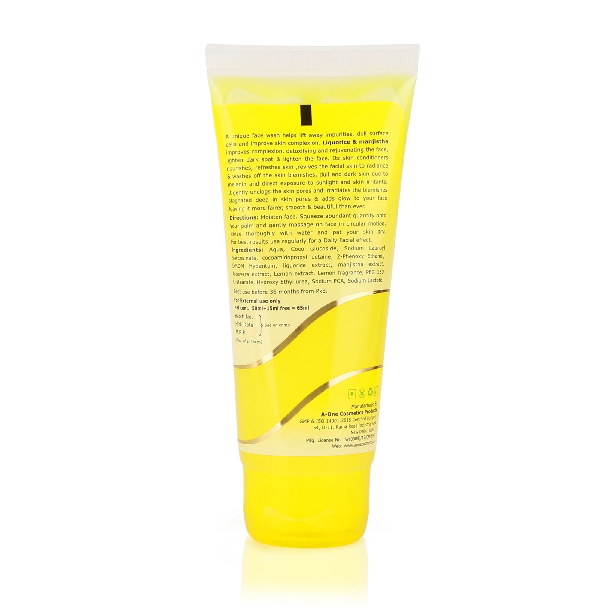 Mxofere Aloe Vera & Lemon Face Wash - Deep Cleansing & Skin Lightening view 2