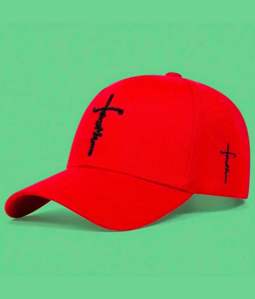Bolax Pack of 2 Polyester Men's Cap ( Red ) view 2