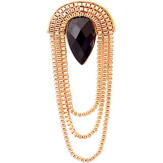 Savvy Gold Shining Brass Drop Earring view 2