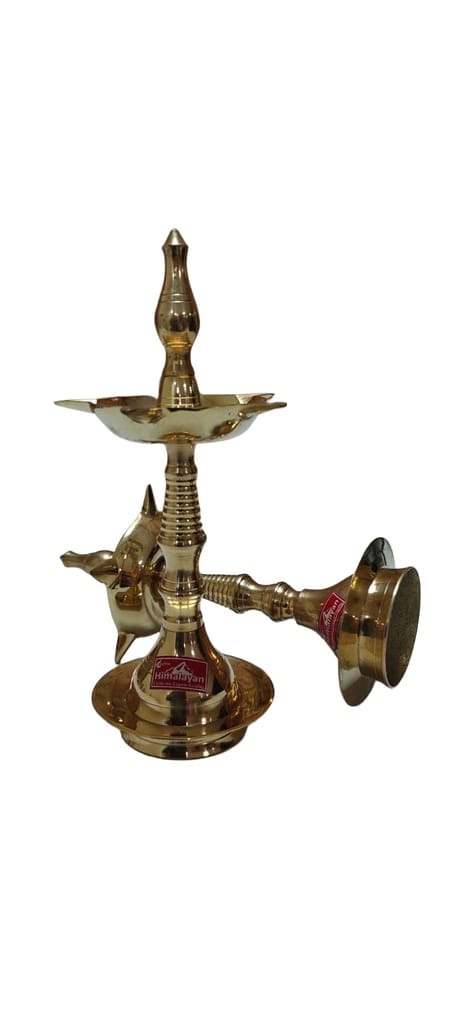 Kerala Brass Oil Lamp view 2