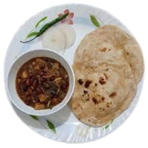 Rajma Chapati Lunchbox With Gulab Jamun