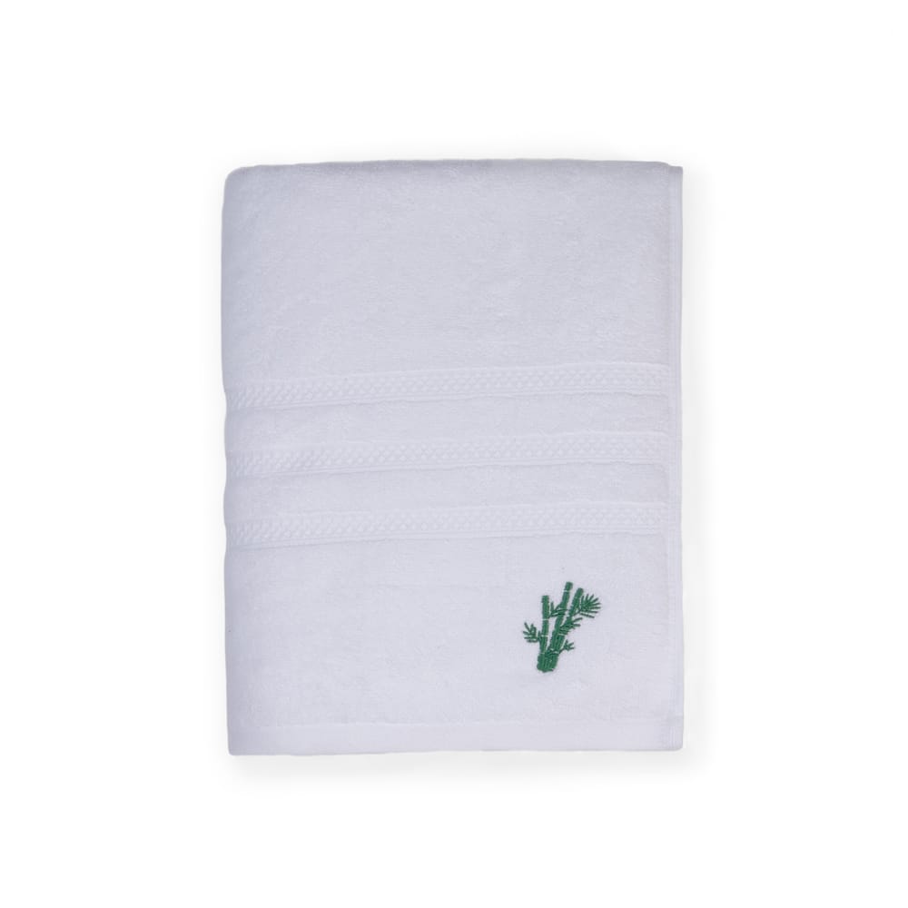 Feather & Spun Bamboo Cotton Bath Towel | Lavender Fragrance | Oeko-TEX® Standard 100 | Anti Microbial | Fade Resistant | Double Needle Stitch | 600 GSM - 76 cms x 137 cms view 2