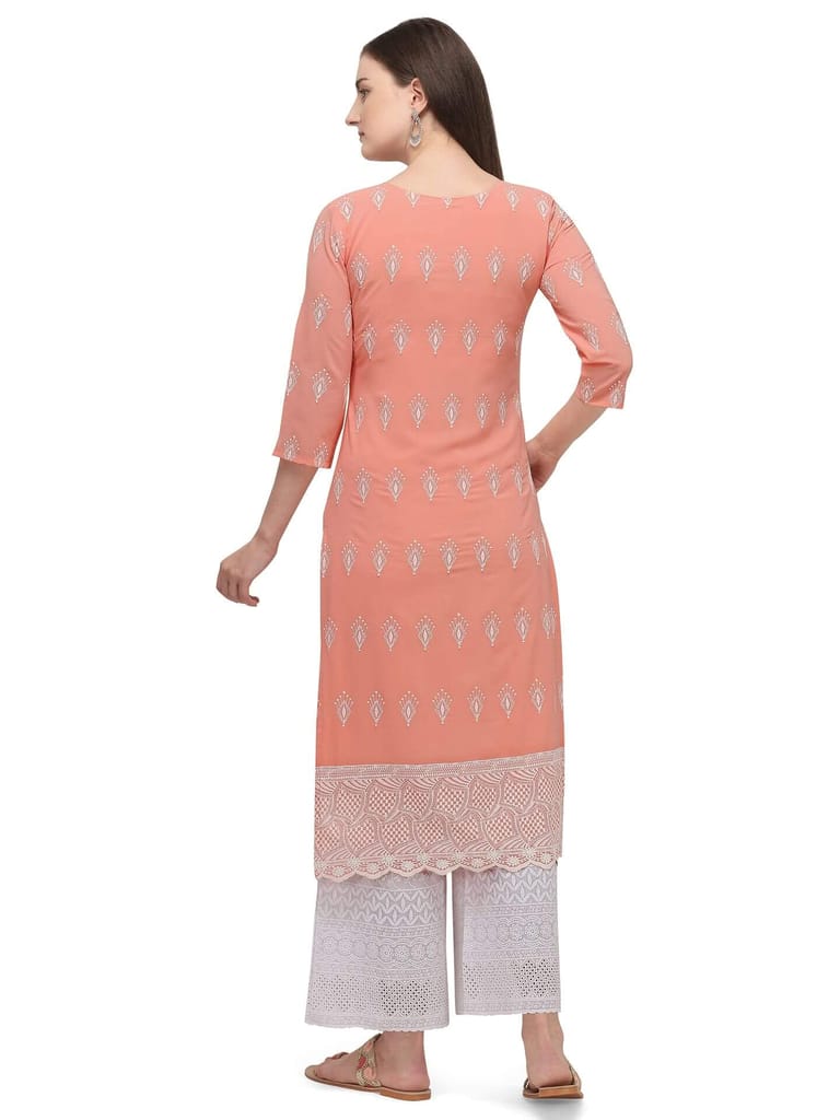 SHOPPING QUEEN Women's Georgette Kurta and Palazzo Set view 2