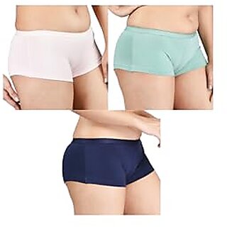 Ginash Cotton Elastane Women's Boyleg Pantie (Pack of 3) view 2