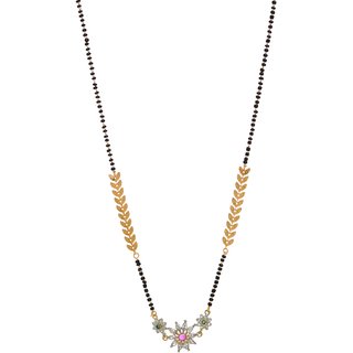 Hetprit Brass Gold Plated Beautiful Mangalsutra For Women view 2