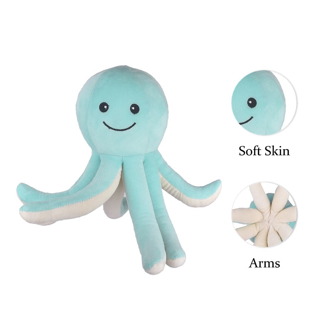 Octopus Soft Toys | Octopus Plush Toy (Grey) | Octopus Stuffed Animal | Stuffed Octopus Toy | Octopus Cuddly Toy | Kids Soft Toys | Children's Toys view 2